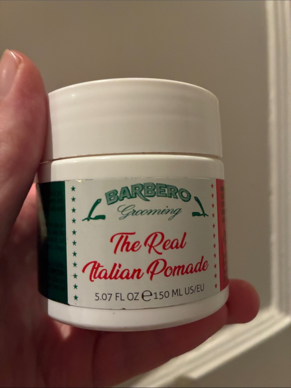 Men’s vintage The Real Italian Pomade - White